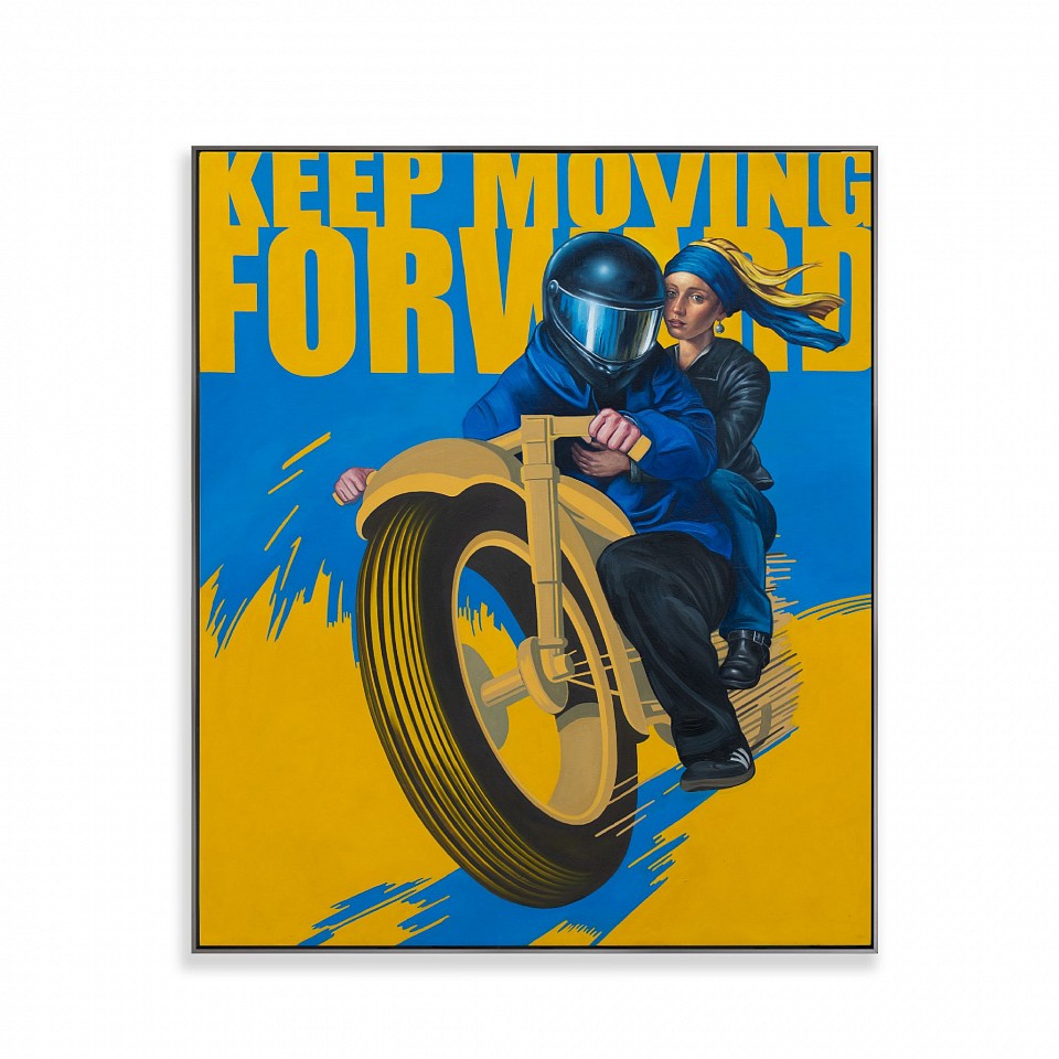 Hijack, Keep Moving Forward, 2026
Oil on Canvas, 78 x 66 in.